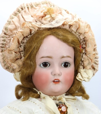 A large Kestner 264 bisque head doll, German circa 1910, - 2