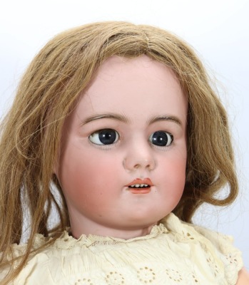 A large DEP bisque head doll, size 14, German for the French market, circa 1905, - 2
