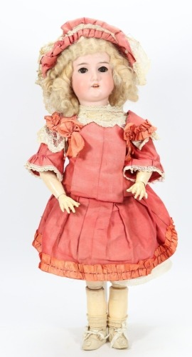 An all original 'Majestic' bisque head doll, German circa 1910,