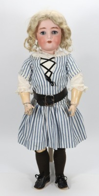 A Simon & Halbig/K&R bisque head doll in original box, circa 1910