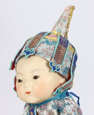 An A.M 353 bisque head Asian baby doll, German circa 1910, - 2