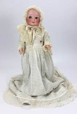 An A.M 323 bisque head &lsquo;googly&rsquo; doll, German circa 1910, - 2