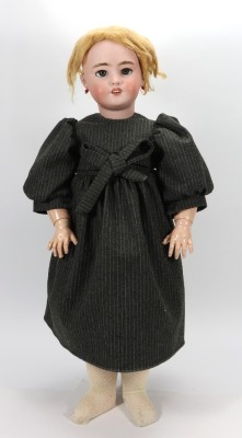 A large DEP Jumeau bisque head doll, size 12, German for the French market, circa 1905,