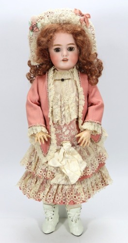A DEP bisque head doll,