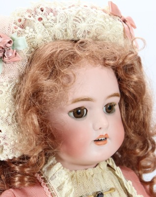 A DEP bisque head doll, - 2