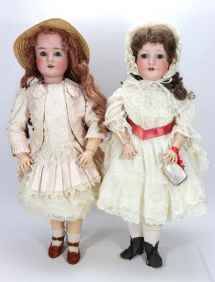 A Schoenau & Hoffmeister 914 bisque head doll,