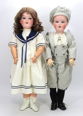 A.M 390 bisque head doll,