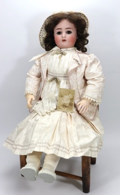 A Large Alt, Beck & Gottschalk bisque head doll,