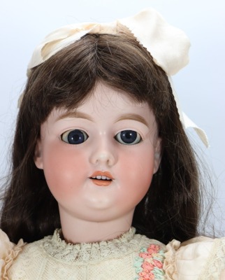 A.M 390 bisque head doll, - 2