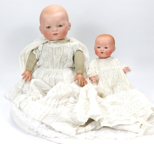 A large bisque head Dream Baby doll, German circa 1915,