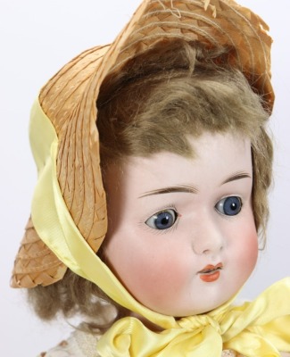 Alt, Beck & Gottschalck 121 bisque head girl doll, German circa 1915 - 2