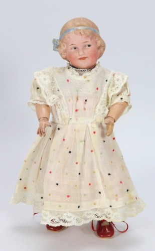 A Gebruder Heubach &lsquo;Coquette&rsquo; bisque head character doll, German circa 1910,