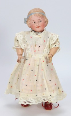 A Gebruder Heubach &lsquo;Coquette&rsquo; bisque head character doll, German circa 1910,