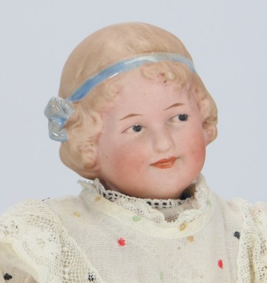A Gebruder Heubach &lsquo;Coquette&rsquo; bisque head character doll, German circa 1910, - 2