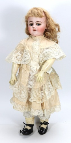 A Simon & Halbig 1039 bisque head &lsquo;walker&rsquo; doll, German circa 1900,