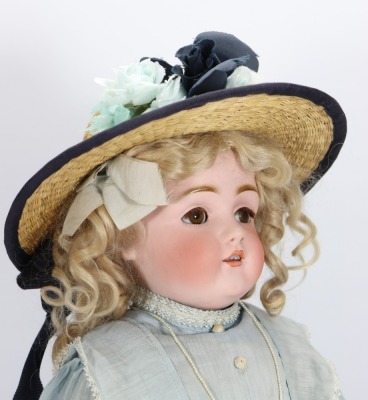 A Kestner 154 bisque shoulder head doll, German circa 1910, - 2