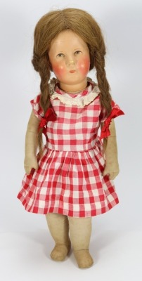 A Kathe-Kruse 'The German Child' doll, German 1950s