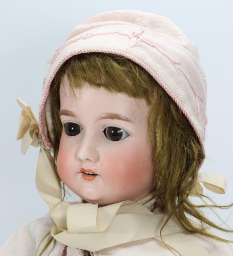 An A.M 390 bisque head doll, German circa 1910,