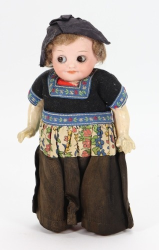 An A.M 323 bisque head &lsquo;Googly&rsquo; doll, German circa 1910,
