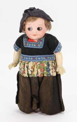 An A.M 323 bisque head &lsquo;Googly&rsquo; doll, German circa 1910,