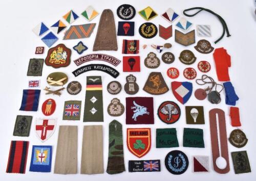 Selection of Various Items of Cloth Insignia