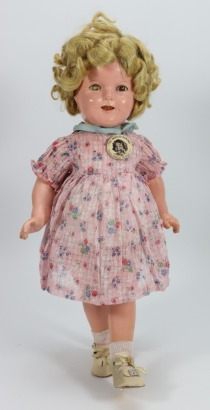 A Shirley Temple composition doll by Ideal, American 1935-40