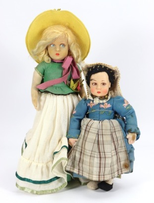 A Lenci cloth doll, Italian 1930s,