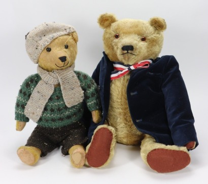 A pre -war brown mohair American Teddy bear,