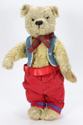 A pre-war golden mohair English Teddy bear,