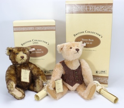Two Steiff Limited Edition British Collectors Teddy Bears,