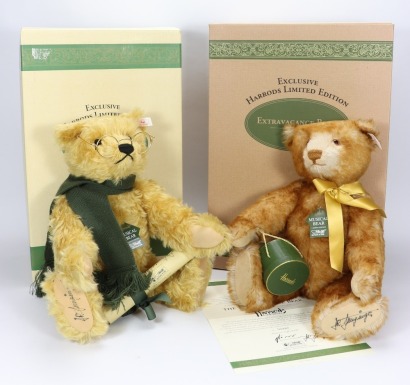 Two Steiff Harrods Limited Edition musical Teddy bears,