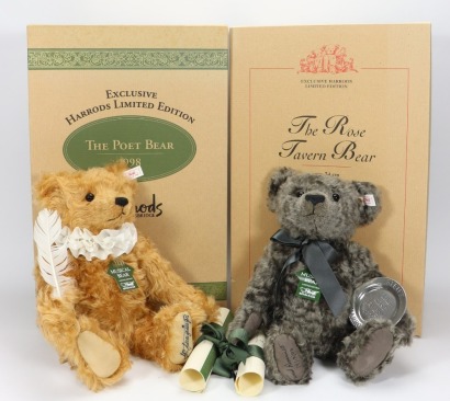 Two Steiff Harrods limited Edition musical Teddy Bears,