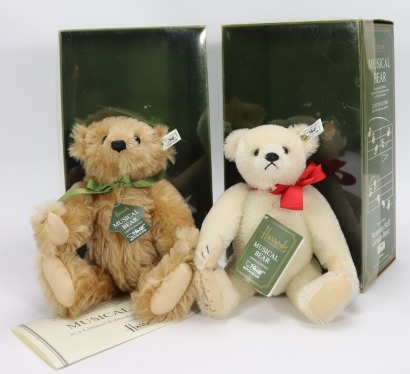 Two Steiff Harrods Limited Edition, musical Teddy Bears, 1990,