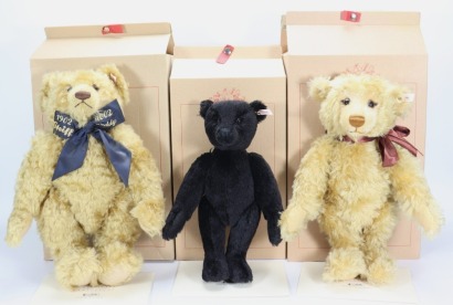 Three Steiff replica Teddy bears,