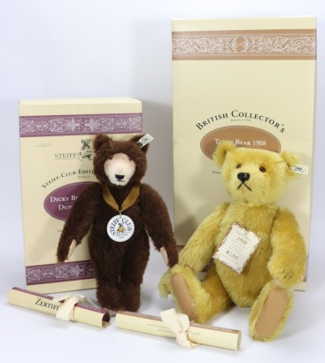 Two Steiff replica Teddy bears,