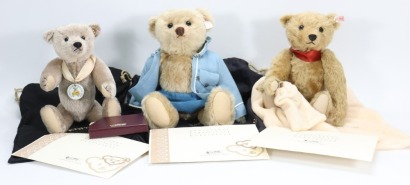 Three Steiff Club Teddy bears, Teddy Bear Franz,