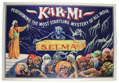 Kar-mi (aka Joseph Hollingsworth) the Magician 'Performing the most Startling Mystery of all India', 1914,