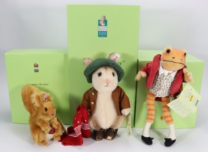 Three Steiff Limited Edition boxed Beatrix Potter characters, Benjamin Bunny,
