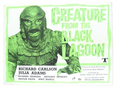 Creature from the Black Lagoon movie poster, British 1960s single sheet,