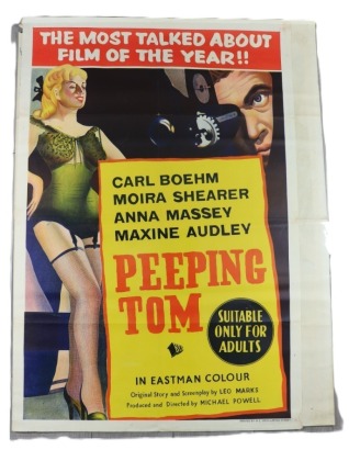 Peeping Tom and Too Hot to Handle movie posters, 1960s One Sheets
