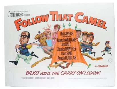 Carry on Follow that Camel, single sheet Film poster, artwork by Renato Fratini,