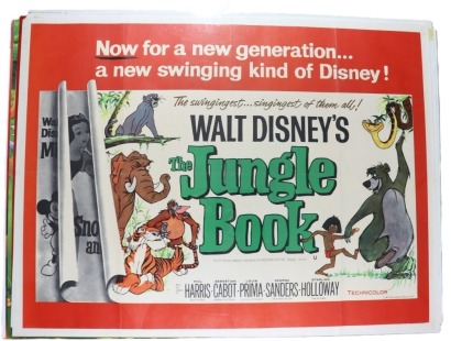 Twelve Walt Disney single sheet Movie Posters,