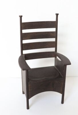 Clive Felton Charles Rennie Mackintosh dolls house furniture, - 2
