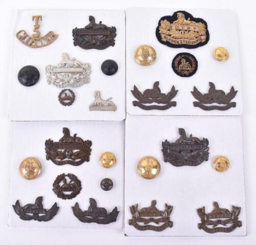 Grouping of Gloucestershire Regiment Badges and Insignia