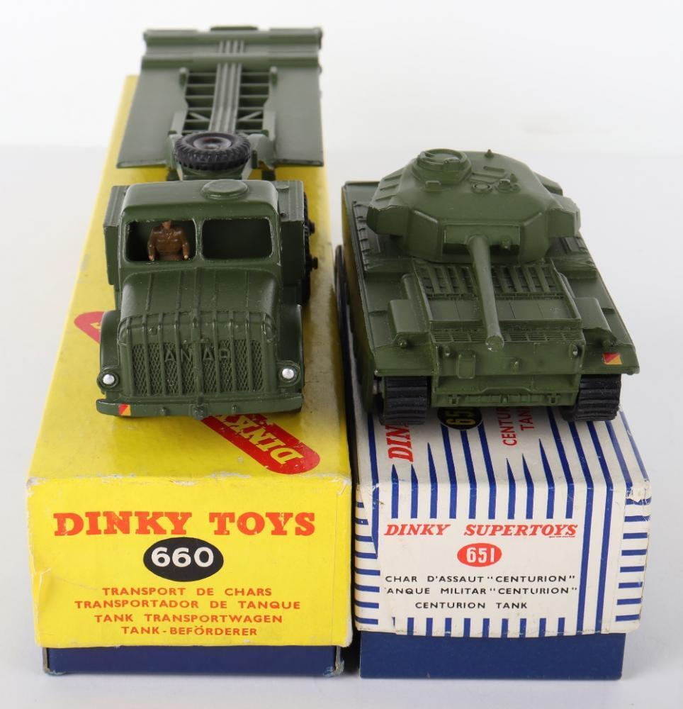 Dinky Toys GB N°651 Centurion Tank, Véhicule Militaire, Vert, Moulé Sous Pression, Boîte D'origine