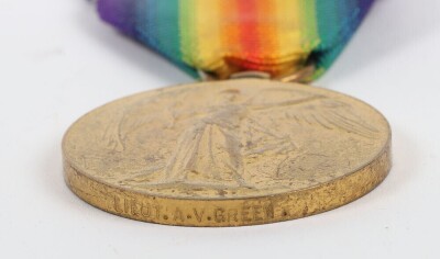 Great War Victory Medal to Lieutenant Arthur Vivian Green, KIA, 5th Royal Dublin Fusiliers. - 3