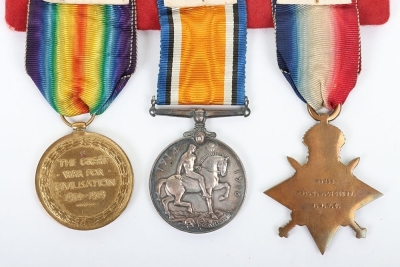 An unusual Great War trio of medals to a recipient who died of pneumonia in 1918 having initially served in the Royal Army Medical Corps before transferring to the Royal Flying Corps and then the Royal Air Force. - 2
