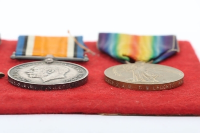 An unusual Great War trio of medals to a recipient who died of pneumonia in 1918 having initially served in the Royal Army Medical Corps before transferring to the Royal Flying Corps and then the Royal Air Force. - 4