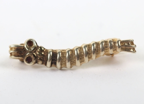 A Second World War 1944 Bomber Command Caterpillar Club Badge.
