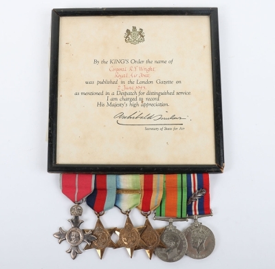 An unattributed Second World War M.B.E and MID Medal group of 5